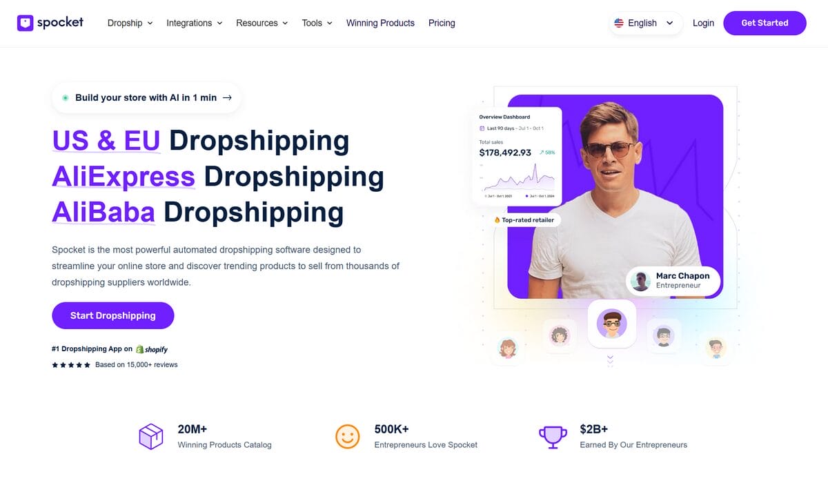 Spocket platform comparison