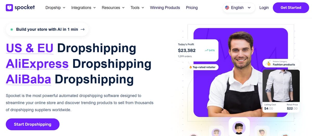 Spocket vs AutoDS product sourcing capabilities comparison