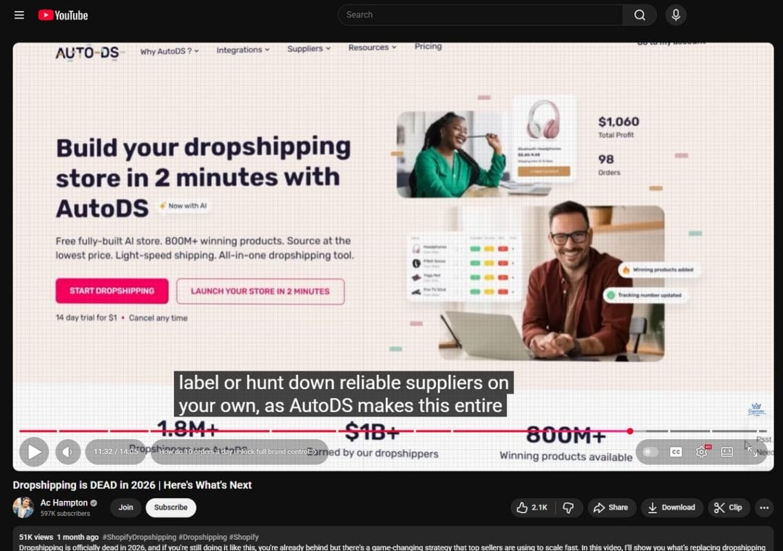 AC Hampton on How to Add White Label Products to Your Dropshipping Store using AutoDS