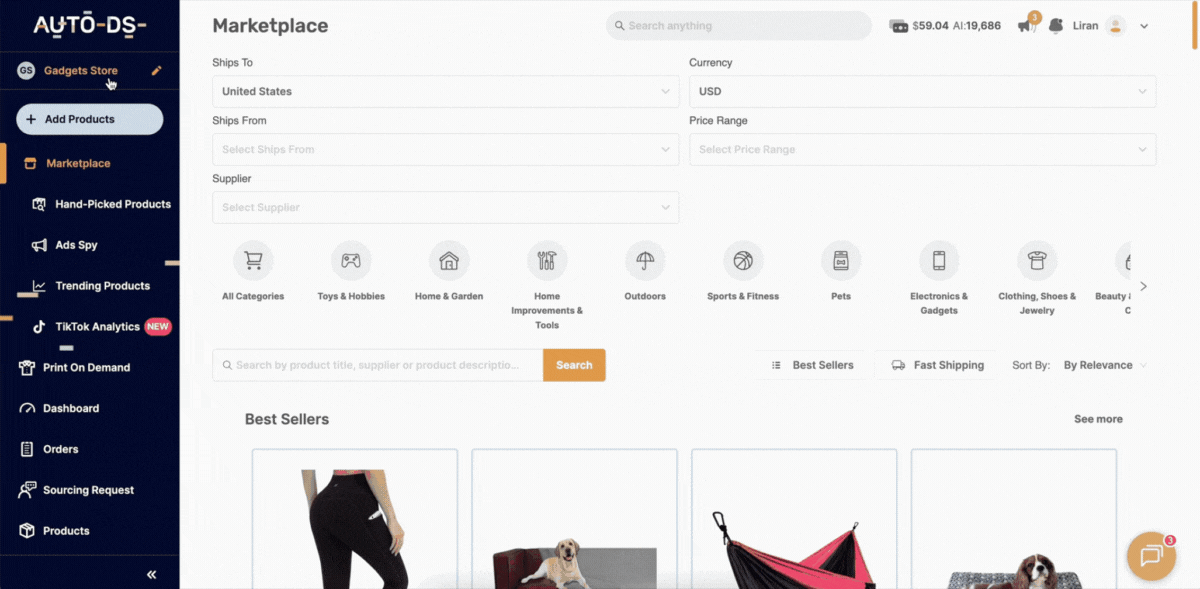 Connect Amazon with AutoDS