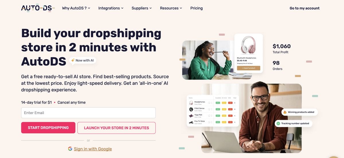 AutoDS, the all-in-one dropshipping platform to learn with automation