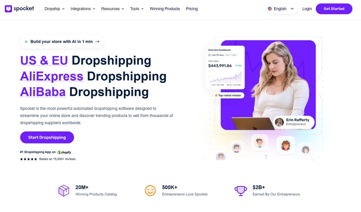 spocket dropshipping app