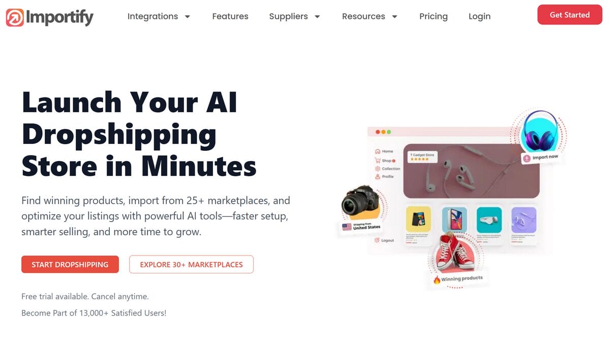 Importify for dropshipping