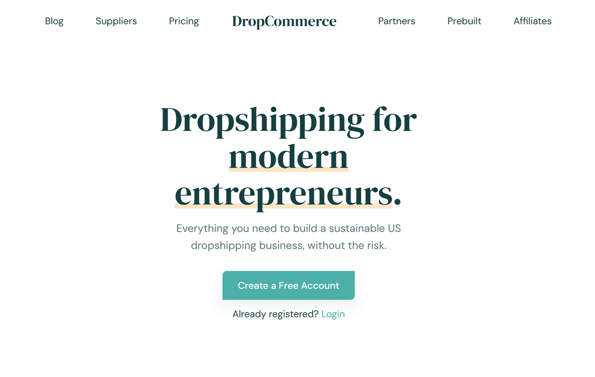 dropcommerce for premium suppliers in dropshipping