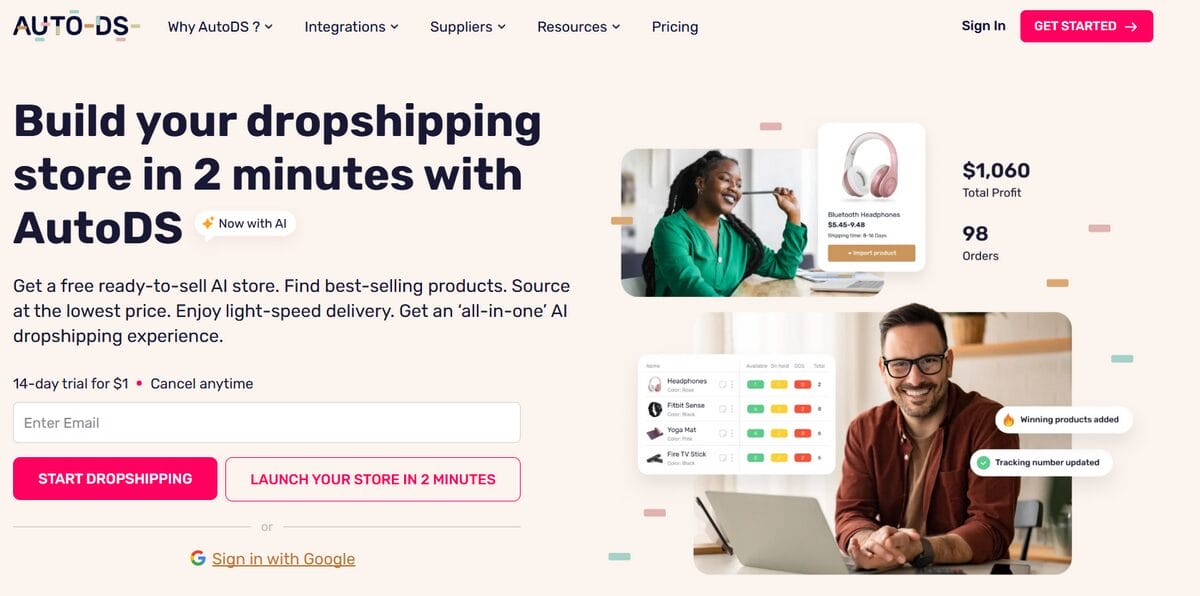 Best dropshipping wholesalers AutoDS