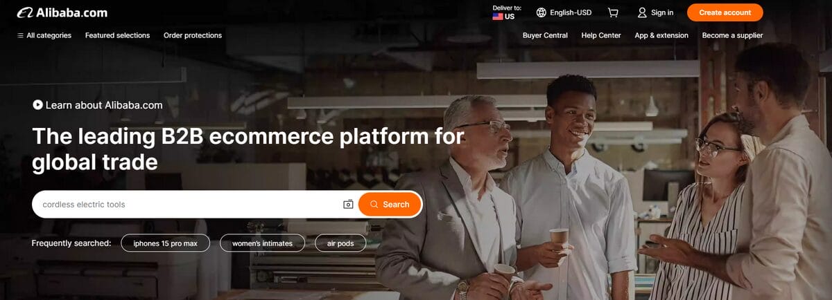 AliBaba wholesaler dropshipping supplier