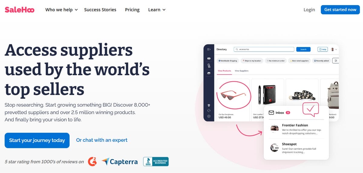 leverage the wide stock of SaleHoo