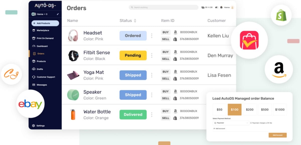 AutoDS reliable and transparent automatic fulfillment