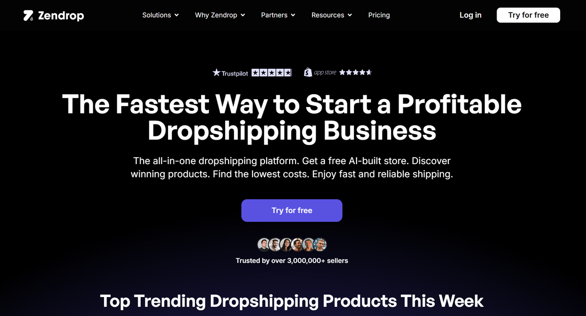 Zendrop one click importer for dropshipping