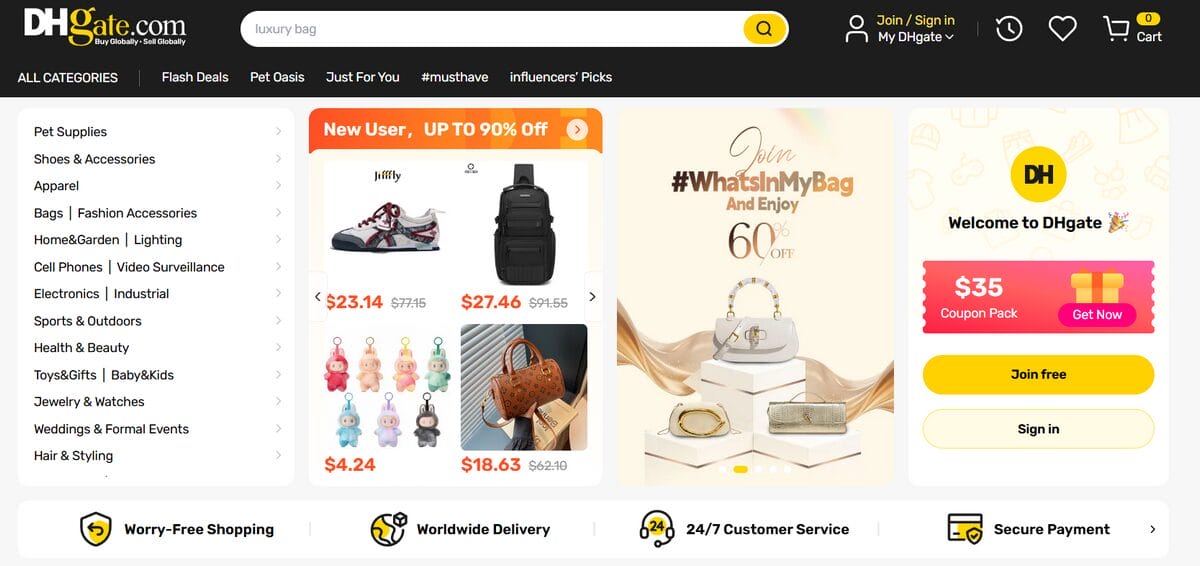 Use DHGate to find products for your store