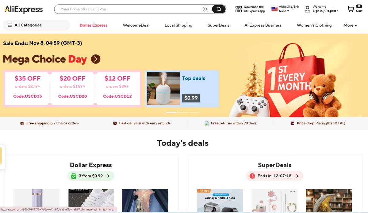 Aliexpress marketplace for dropshipping in December 2025