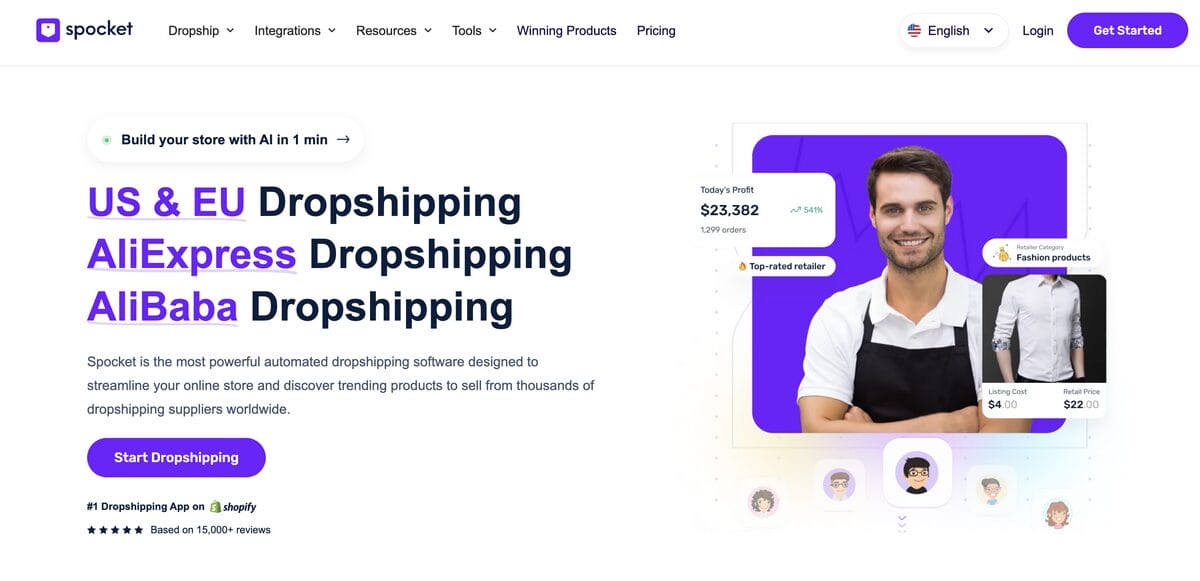 Spocket vs AutoDS vs DSers for Shopify profitability