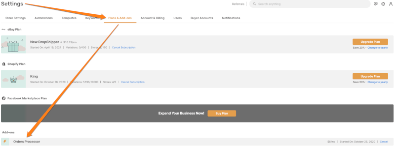 AutoDS Orders Processor Add on for Tracking Numbers Updates