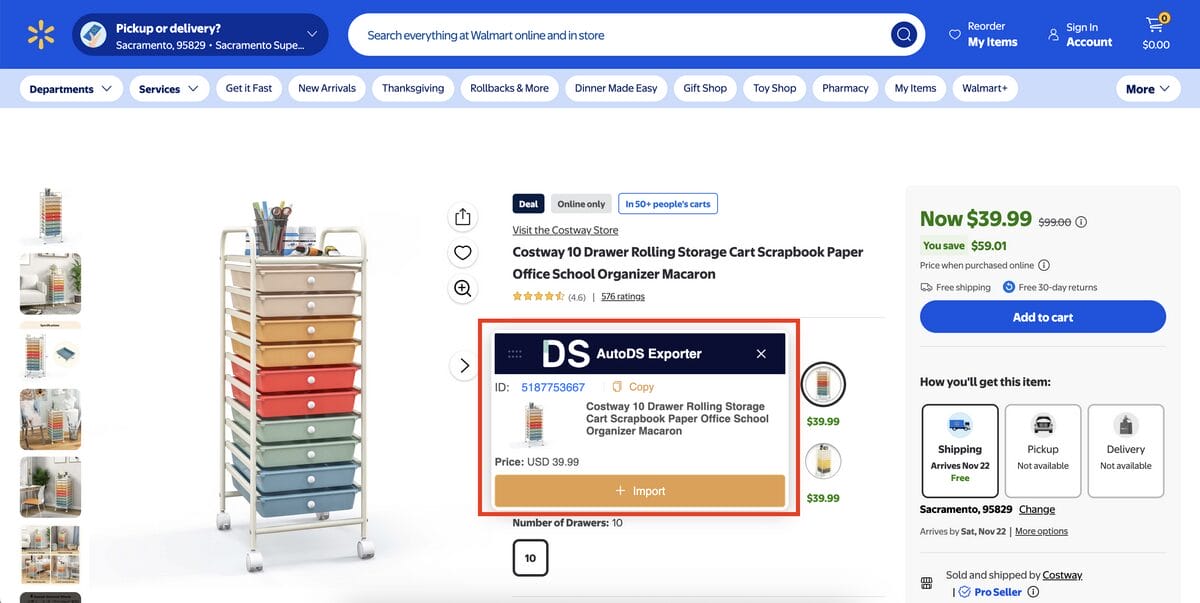 AutoDS Helper's browser automation, the best dropshipping Chrome extension