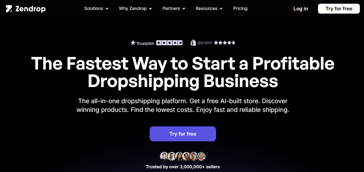 Zendrop dropshipping tool of fulfillment for Shopify stores
