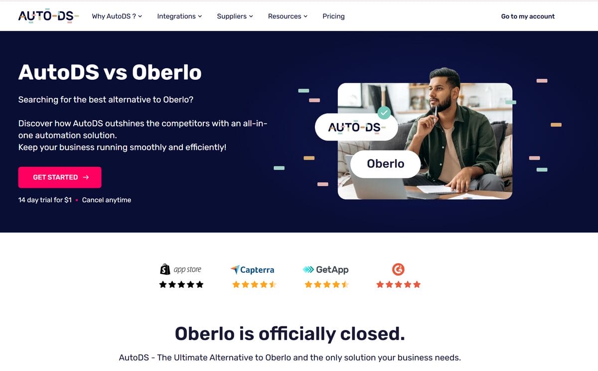 AutoDS vs Oberlo for product importing