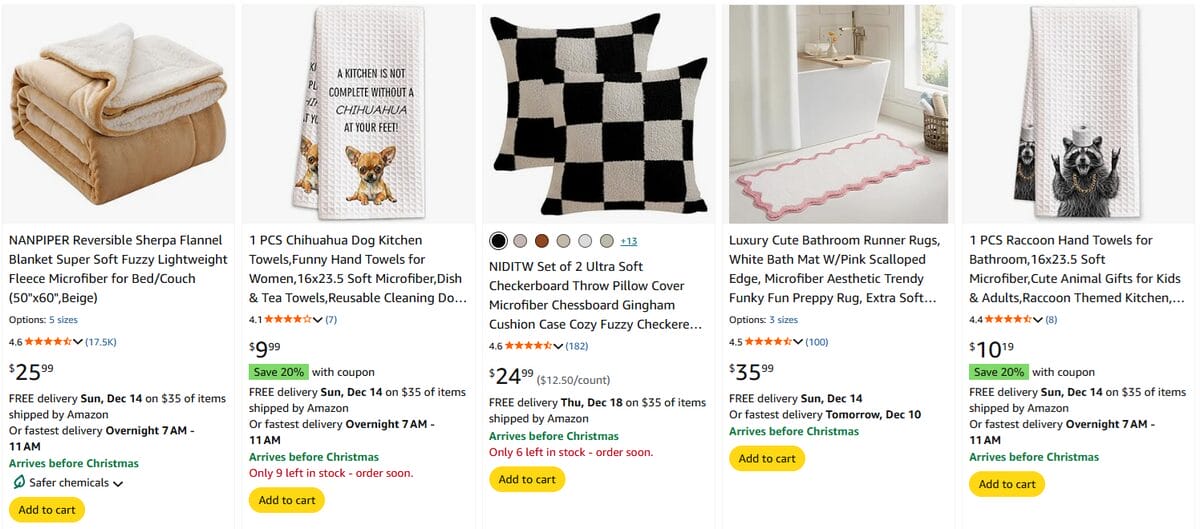 Best Amazon trending niches home decor micro trends