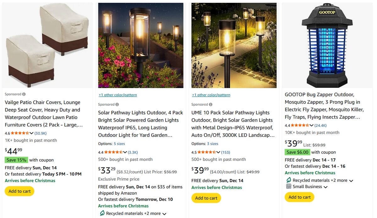 Outdoor accesories and seasonal add-ons Amazon trending niches for 2026