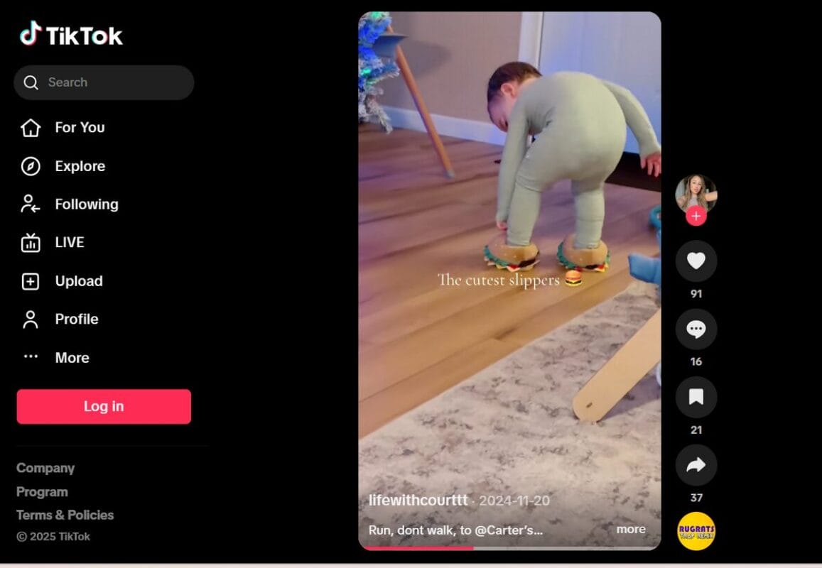 Cute Cotton Slippers ad review in TikTok for dropshipping January products