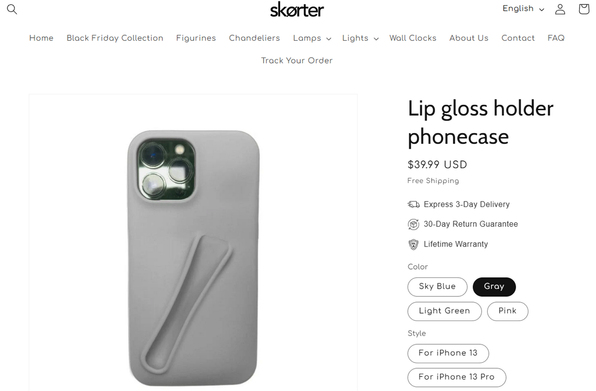 iPhone Lip Gloss Holder Case seller website review