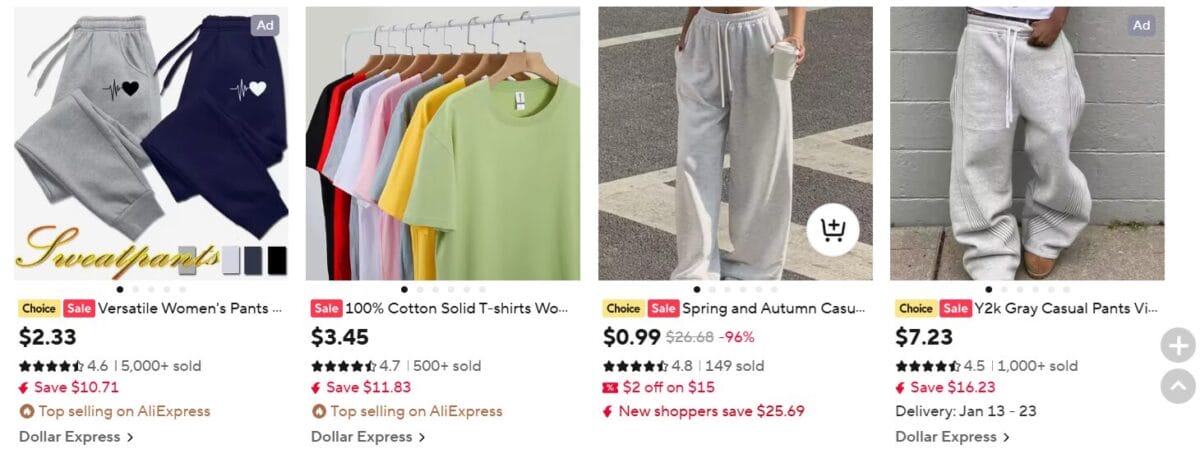 Athleisure and casual wear clothing niche dropshipping best products