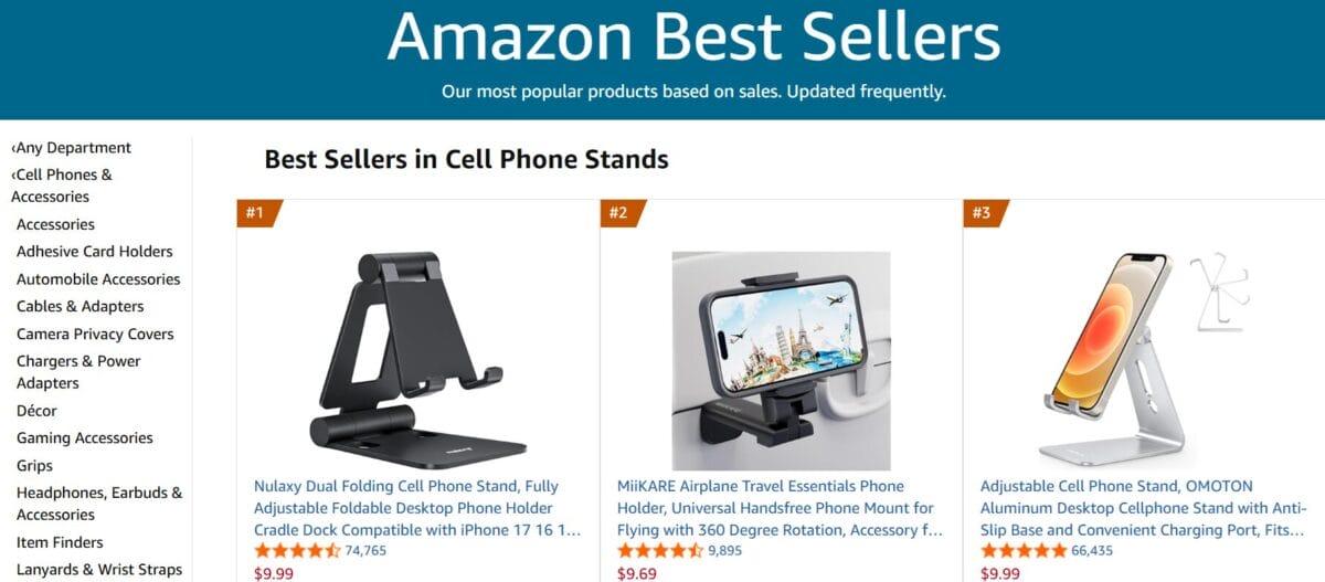 Phone stand products for dropshipping mobile gadgets