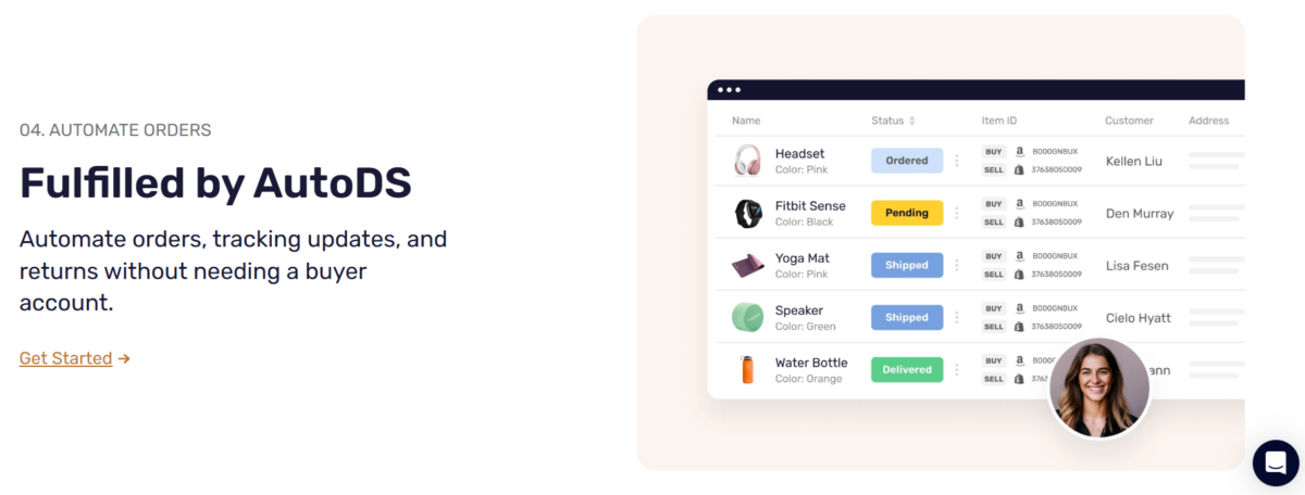 AutoDS order fulfillment features to start dropshipping mobile gadgets