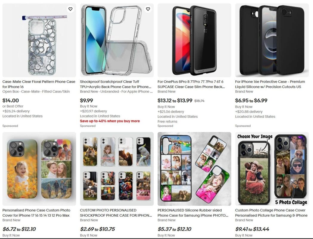 Custom phone cases print on demand winning products