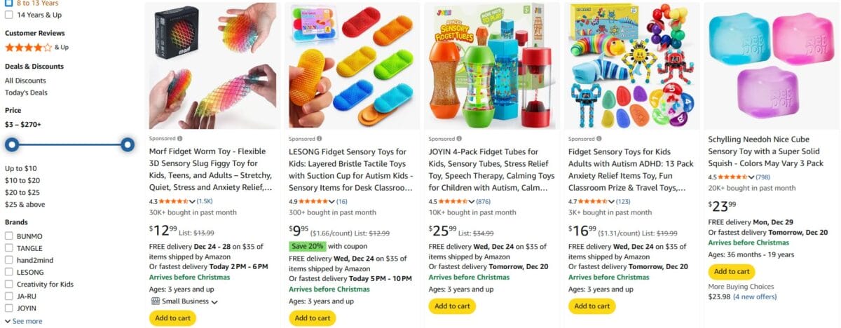 Dropshipping kids toys best products sensory toys