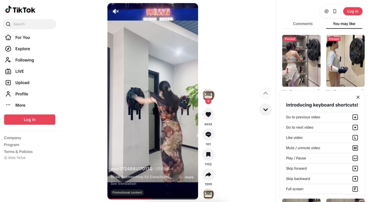 TikTok ad of a Music Boxing Machine, among the top 10 products to dropship in February 2026