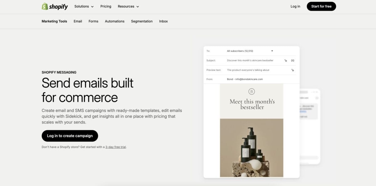 Developing email marketing campaigns to sell on Shopify