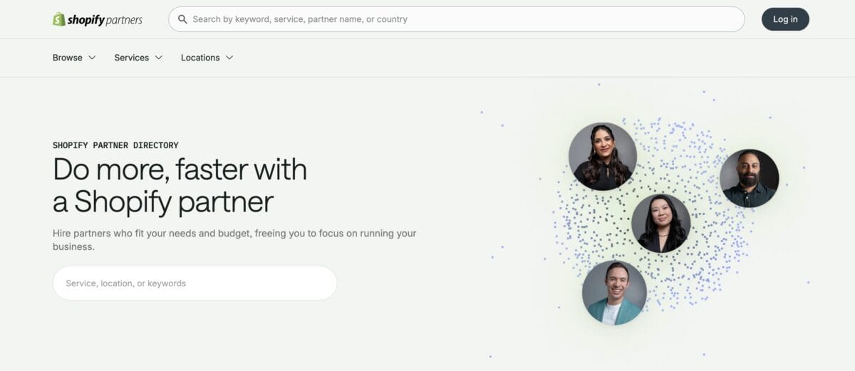 Shopify Developers's homepage