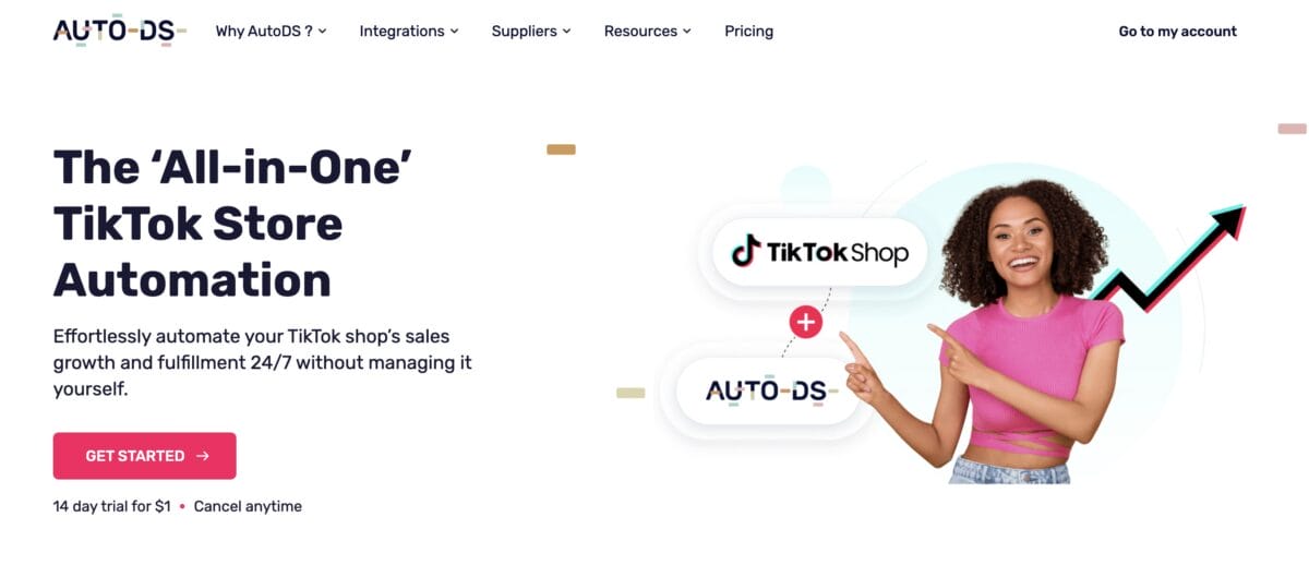 AutoDS's TikTok dropshipping integration to earn commission on TikTok