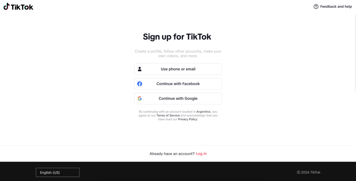Create a TikTok account to Make Money as a TikTok Shop Affiliate