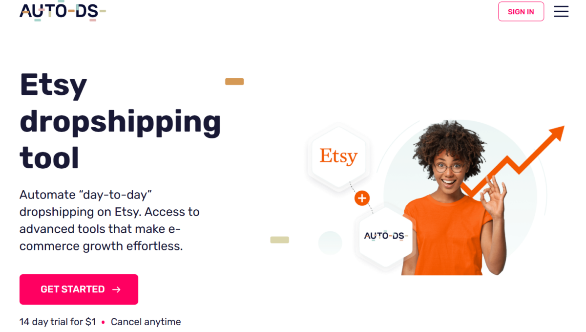 AutoDS automation platform to dropship and sell on Etsy