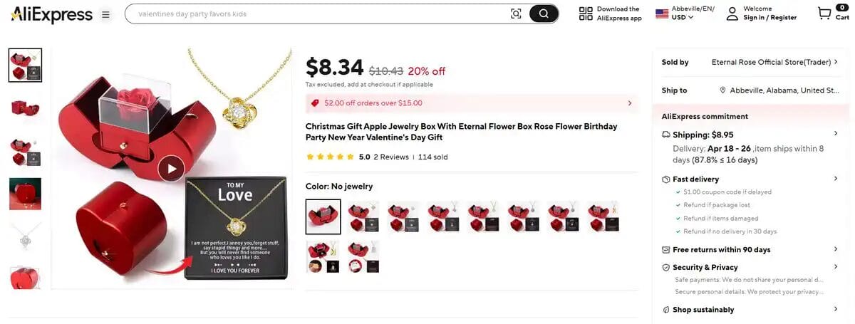 Jewelry box, one of the top dropshipping products of 2025