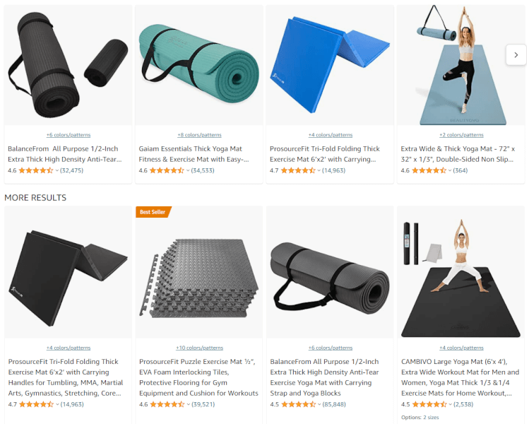 Exercise mat, one of the top dropshipping products of 2025