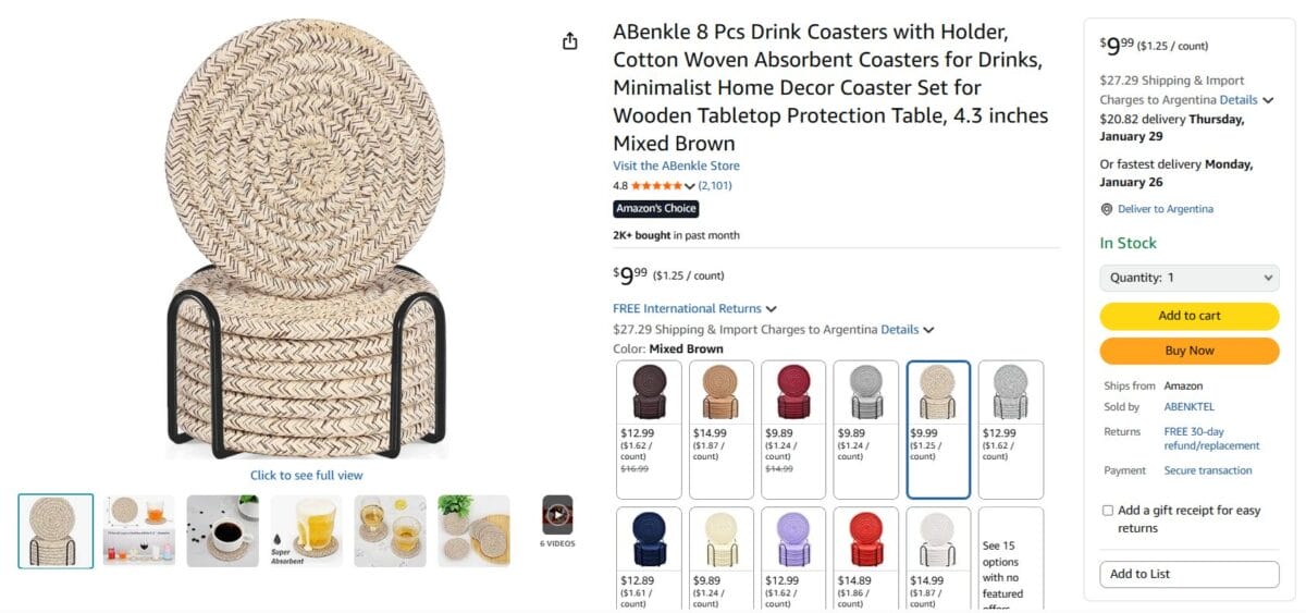 Amazon Most Wished For and Most Gifted product detection example as early winner