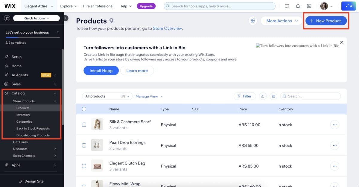 Manually add products to dropship on Wix