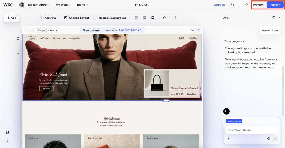 Launch store to dropship on Wix