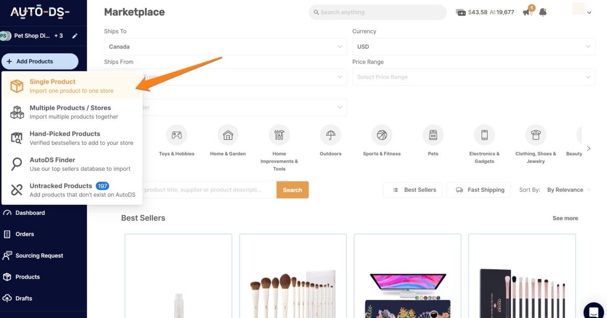 Automatically import products to your store with AutoDS