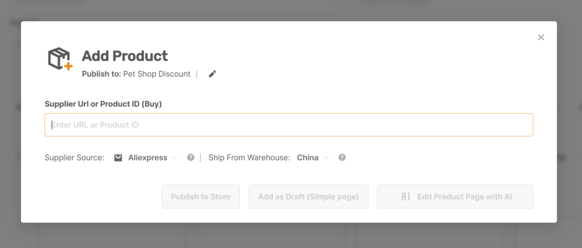 Use product URL to automatically import