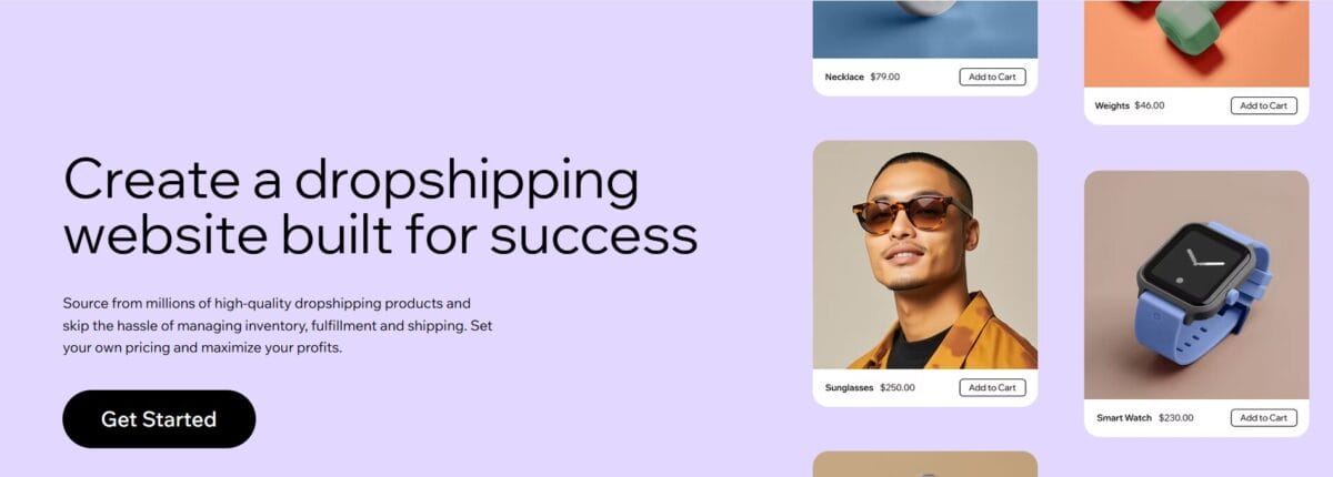 Wix dropshipping integrations for building online stores