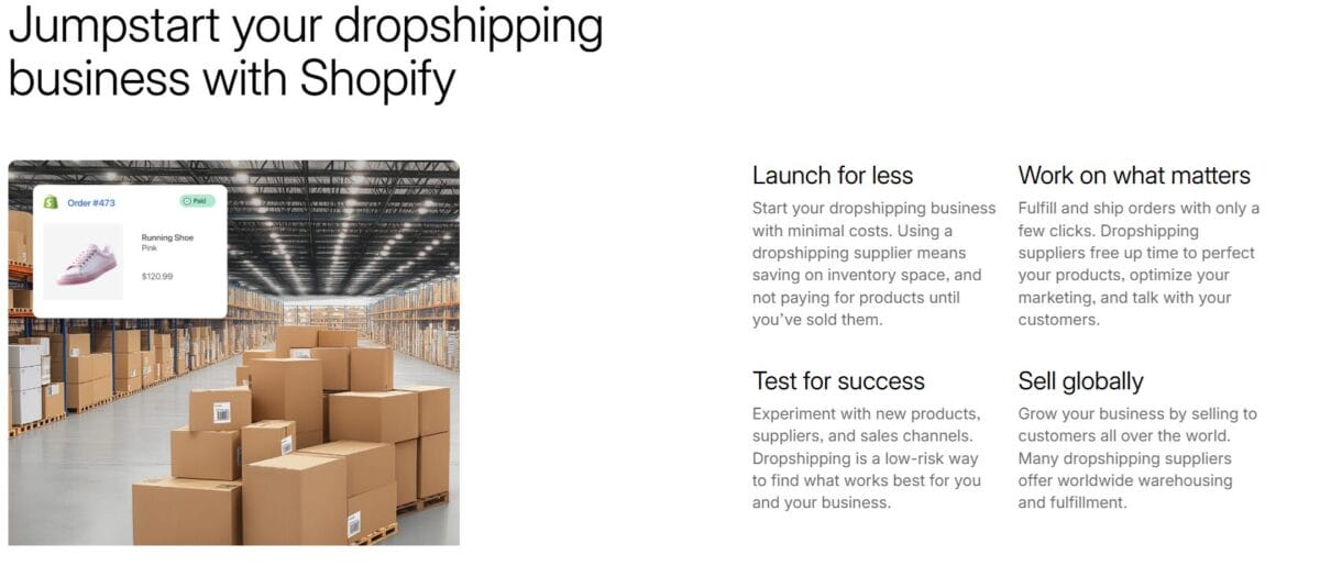 Shopify scalability structure for dropshippers