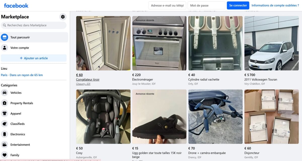 Faire du dropshipping sur Facebook Marketplace