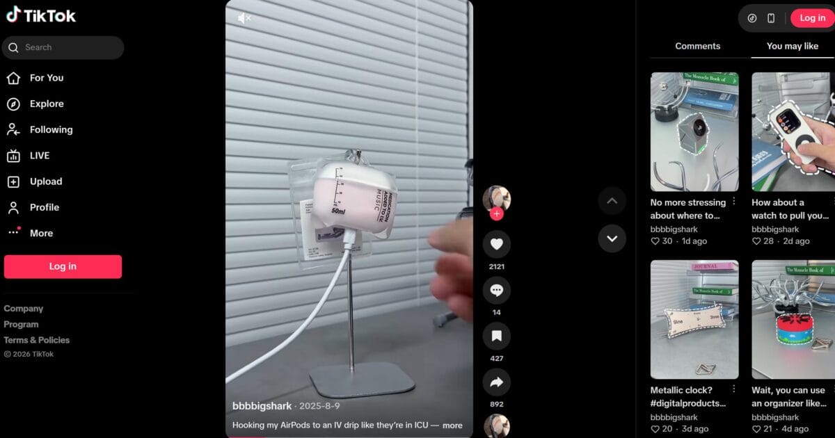 Airpods Drip Blood Bag Earphone Case tiktok ad