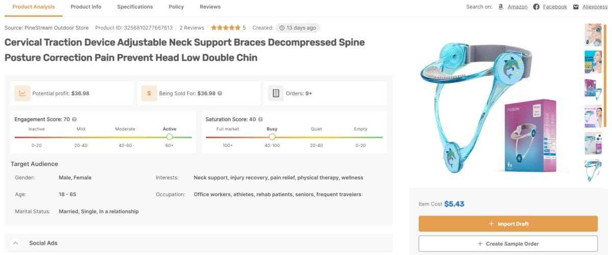 Cervical Traction Device best product to sell in March 2026