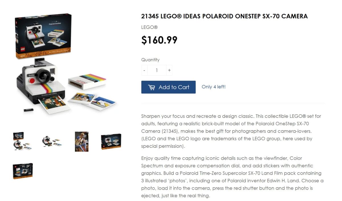 Designer Toys Creative Retro CAMERA seller's website