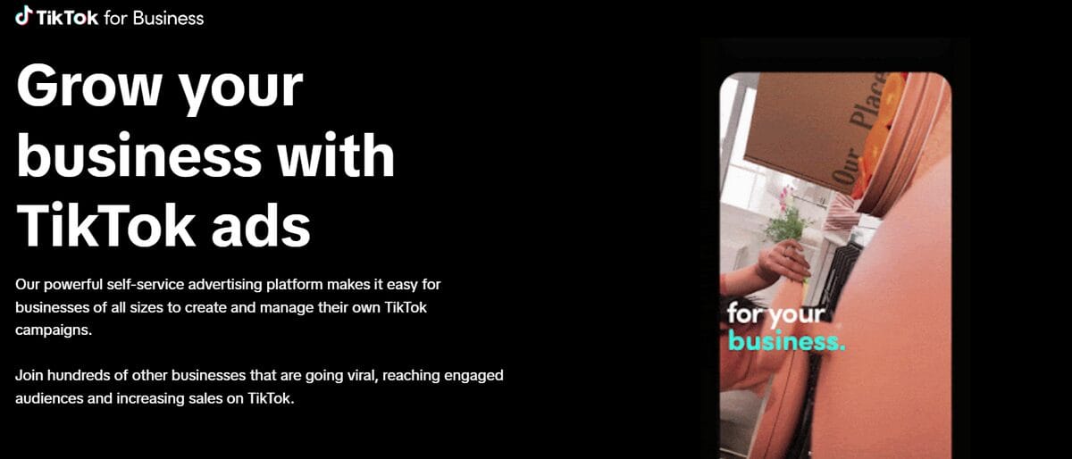 TikTok ads for initial marketing budget in dropshipping