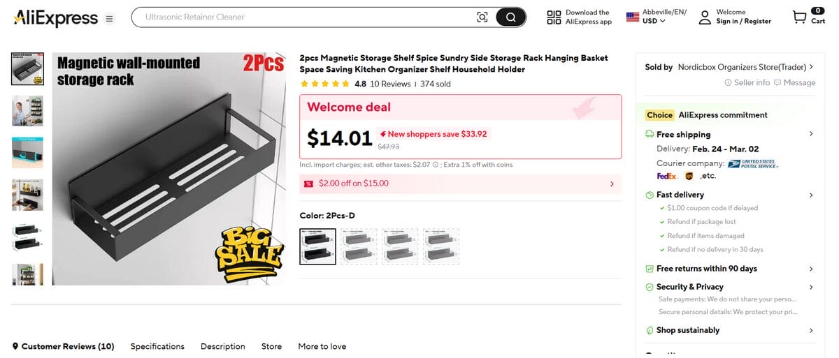 Import products easily with AutoDS automatic importing